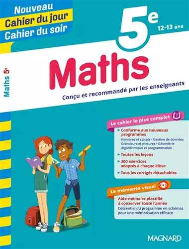 Maths cahier du jour - cahier,