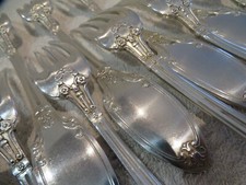 12 fourchettes de table métal argenté saglier Frères Arcole Empire 21,6cm