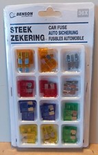 Set de 36 Fusibles Enfichables de Voiture Auto Camion 5A à 30A 10A 15A 20A 25A