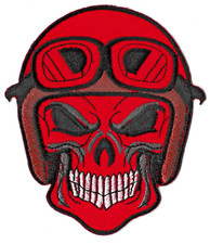 Ecusson patche biker skull