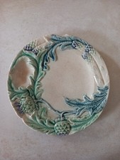 Assiette asperges en barbotine