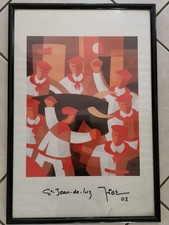 PIER lithographie de 2003 Encierro peintre pays basque