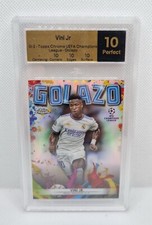 Vini Jr 2022-23 Topps Chrome Golazo Refractor MTG Grade 10 Perfect Mint Not PSA