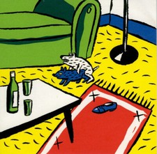 LOUSTAL SERIGRAPHIE LE TAPIS ROUGE CARTE DE VOEUX PERSONNELLE SIGNÉE 1996