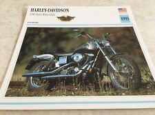 Carte moto Harley Davidson 1340 Dyna Wide Glide 1993 collection Atlas motorcycle