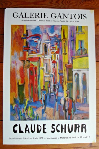 Affiche claude schurr 1987 - schurr-1987-, 66