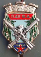 Insigne Badge 54° RA Hyères Régiment Artillerie ORIGINAL Drago Paris G 3177