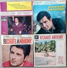 LOT 4 Disques Vinyle 45 Tours Richard ANTHONY