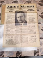 Rare Journal Arts Et Métiers