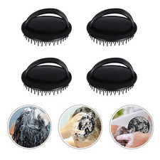 4pcs Shampooing Brosses Bain Plastique Bain Brosses Coiffure Combs Massage Combs