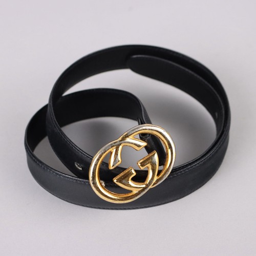 Ceinture gucci vintage cuir - en,