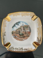 Vintage Beau Cendrier souvenir Palais du Prince de Monaco porcelaine Monté Carlo