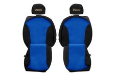 VAN Housses de siege pour RENAULT TRAFIC III 03.14-12.23 Sièges 1+1 BLEU