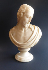 Buste de Christ en albatre italienne du 19eme  Donatello alabaster bust 19thc