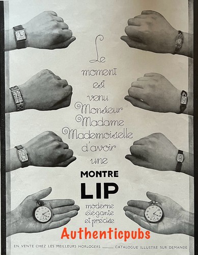 Publicite lip montre bracelet - publicite,