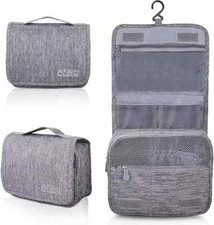 Trousse de Toilette, Pliable Voyage pour Homme Femme Multifonction avec Crochet