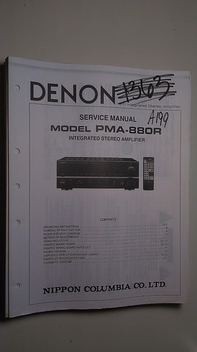 Denon pma 880r service manual - pma-880r,