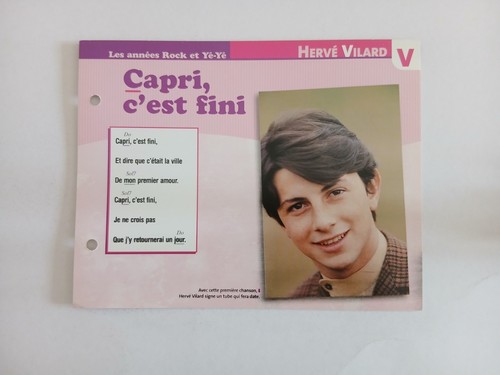 Carte fiche herve vilard - fiche,