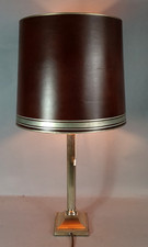 Ancienne lampe style Louis XVI  bronze à poser + abat-jour 69 cm S806