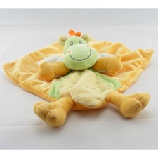 Doudou plat dragon vert jaune
