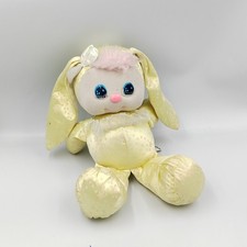 Ancienne peluche lapin jaune