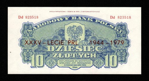 Billet commémoratif pologne - billet,