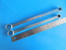 OCCASION, OUTILS MAC (3/4X7/8 PO. & 13/16X15/16 pouces.) CLÉS LONGUES DÉCALÉES BOITE,LOT DE 2