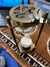 ancien sablier maritime laiton