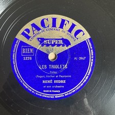 78t LES TRIOLETS ARABESQUE RENÉ SUDRE 1276