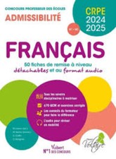 Français - CRPE 2024-2025 - 50 fiches de remise à niveau - Professeur des écoles