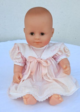 ANCIEN BEBE COROLLE " PETITE FILLE " SEXUE FILLE 36 cm  1991 ROBE D'ORIGINE
