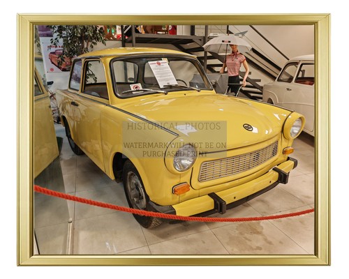 Yellow trabi classic - classic, car
