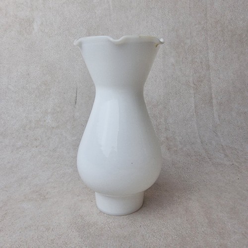 Verre globe opaline - verre, blanc