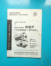 Original Manuel Cyclomoteur Morini Moteur 5ST Turbo Star 50cc 2 temps