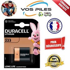 Pile Lithium 6V CR-P2 223 CRP2 CRP2P DL223 EL223AP 5024LC 1400 mAh ( Duracell )