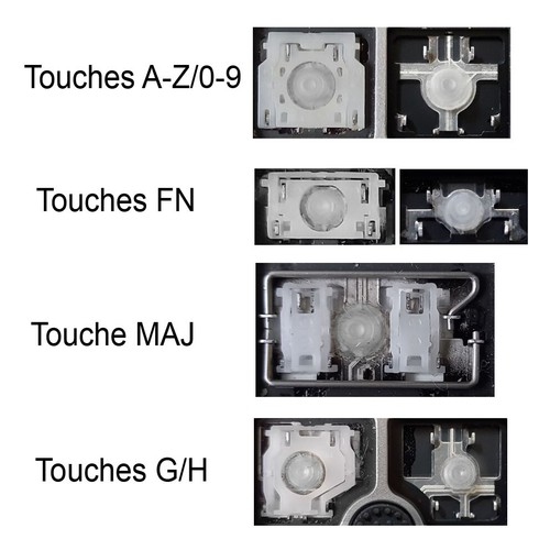 Touche clavier français - touche, de