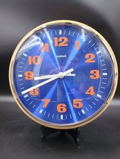 Vintage 1980 KIPLE Horloge murale Plastique Design Memphis Style Post Moderne