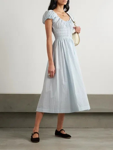 Doen robe longue coton - robe, mi-longue