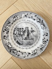 Assiette Parlante en faïence de Montereau Armée d'Italie  n°2 Napoléon XIXe
