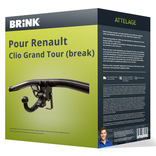 Attelage pour renault clio - pour,