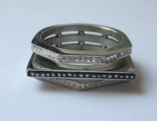 Magnifique bague acier