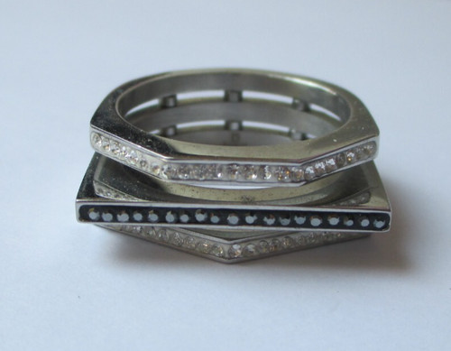 Magnifique bague acier