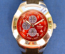 Montre Publicitaire - PNEUS DUNLOP Cadran rouge - ne fonctionne pas, pile usée ?