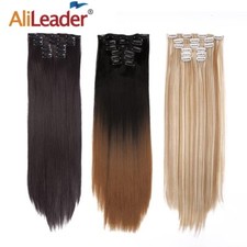 Synthetic Clip On Hair