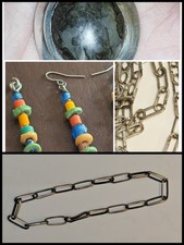 Lot Amerindien Argent Massif Collier Pendentif Bracelet Boucles Navajo Vintage 