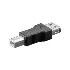 [50291] Goobay Adaptateur USB 2.0 port de type A vers type B, noir