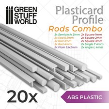 20x Plasticard PROFILÉS TIGE