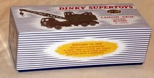 DINKY TOYS 972    20 TON LORRY MOUNTED CRANE BOITE REPRO VIDE CREATION MILITAIRE