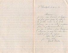 Facture   1924 BARDIN A SAINT CHRISTOPHE