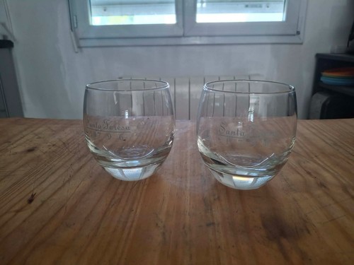 Lot verres rhum - 2, à